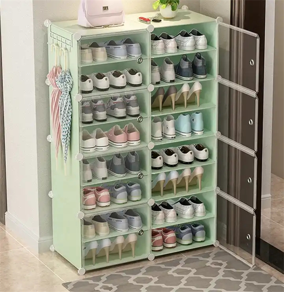 Plastic shoe rack